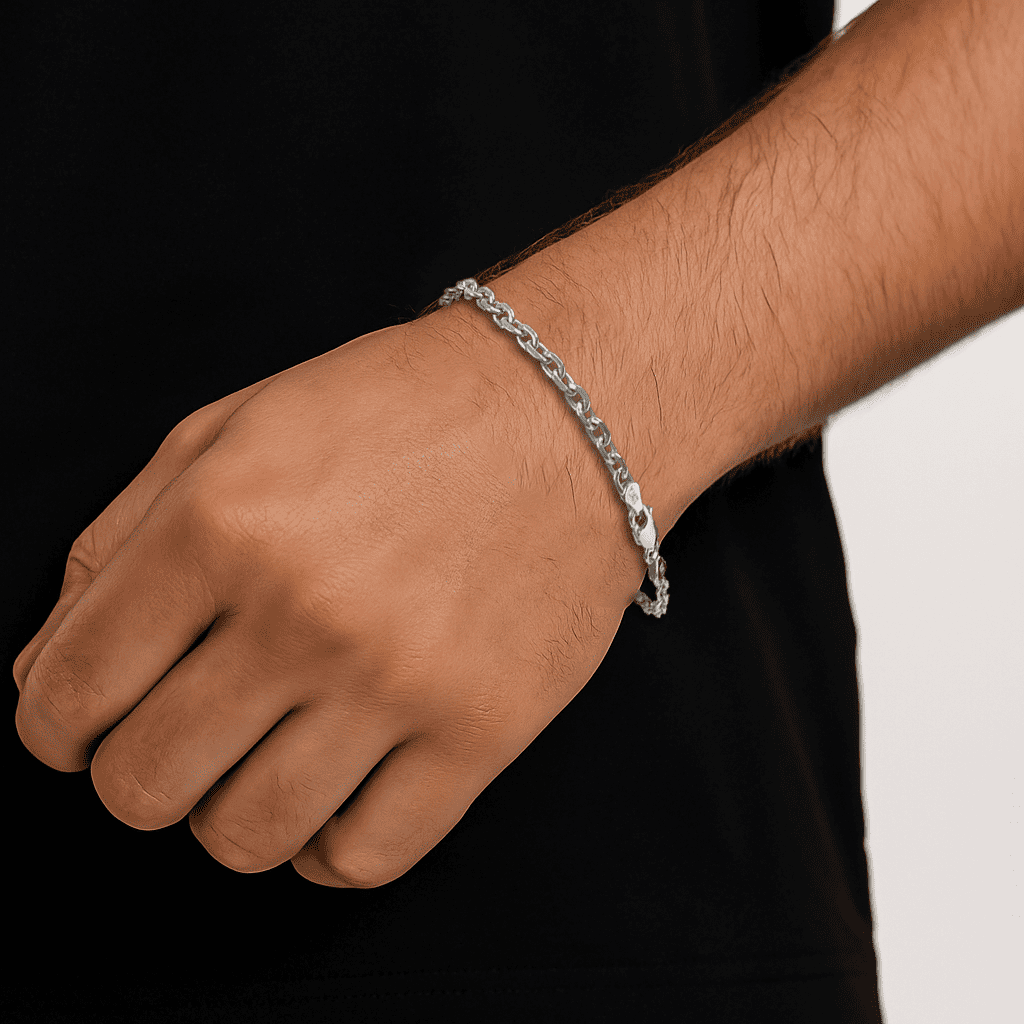 Ankerkette Armband 3,3mm 925 Silber - IceFactory