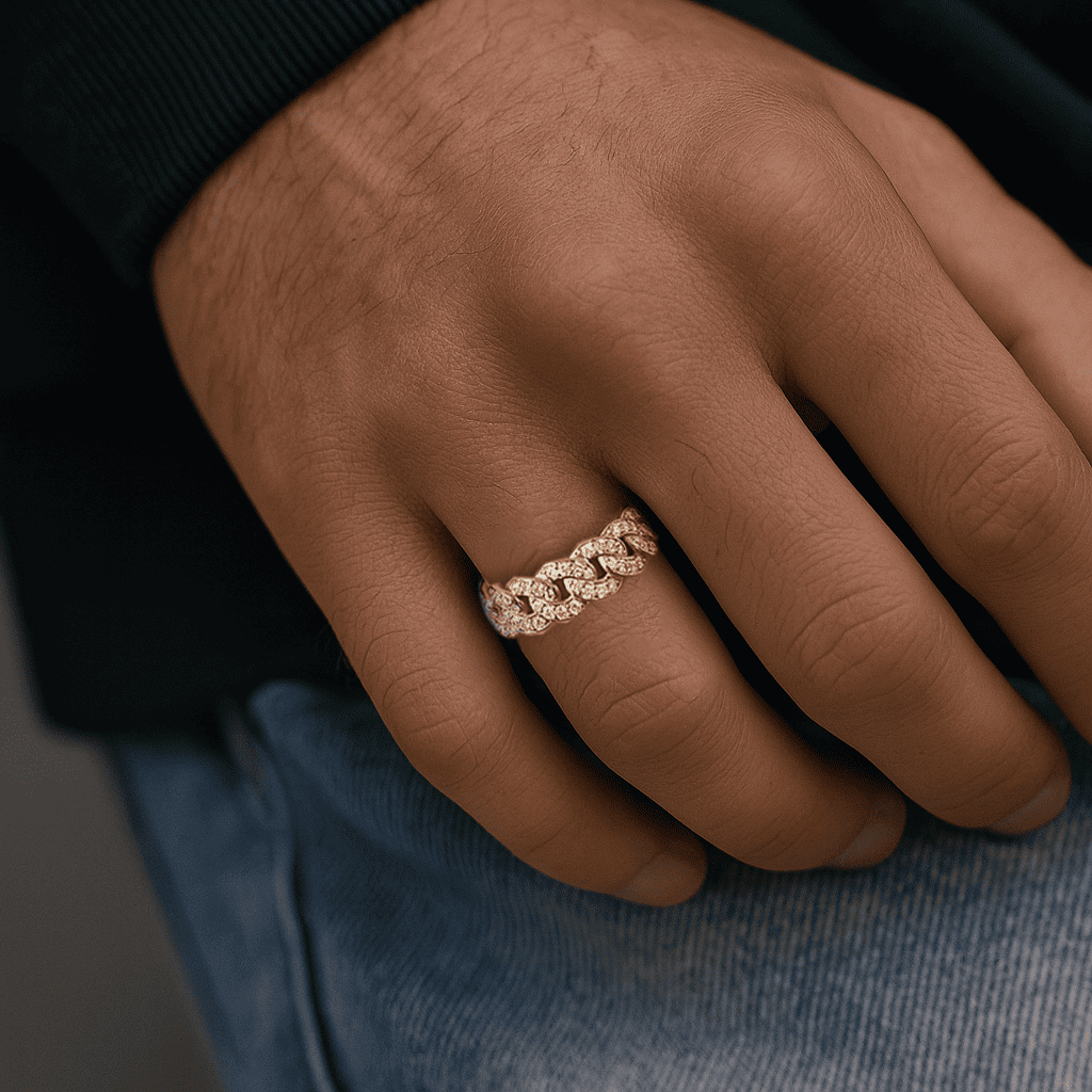 Diamond Cuban Link Ring - IceFactory